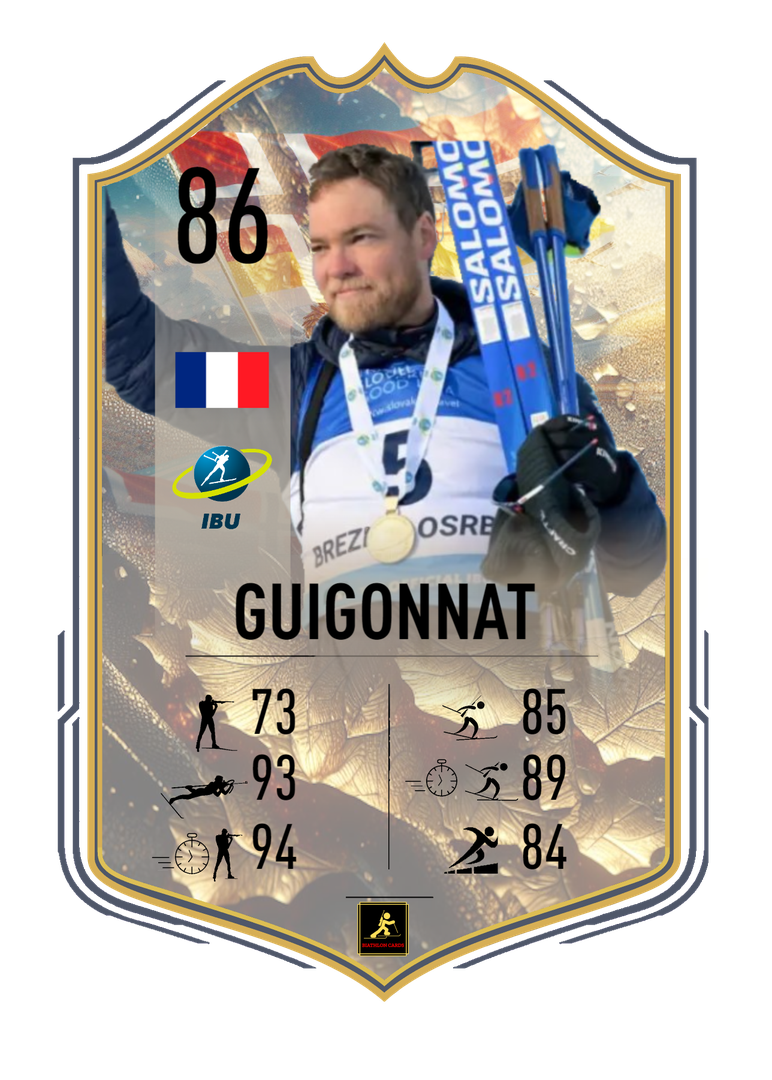 Antonin Guigonnat - Brezno 2024 European Championships Star - Sprint European Champion - Biathlon Cards